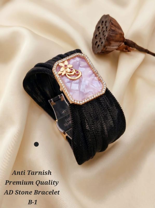 Anti tranish premium quality ad stone bracelet B 1 Affordable artificial jewellery supplier